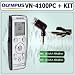 Olympus VN-4100PC Digital Voice Recorder and Olympus ME-52 Microphone Outfit - Olympus AOLYVN4100PCK1