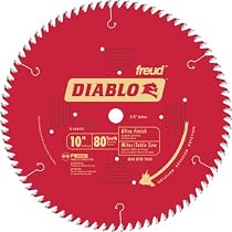 Freud D1080X Diablo 10-Inch 80-tooth ATB Finish Saw Blade with 5/8-Inch Arbor and PermaShield Coating
