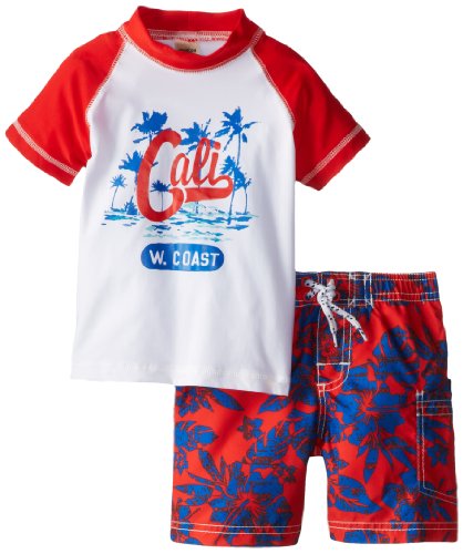 Osh Kosh Boys 2-7 Cali Rashguard Swim Set