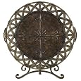 Heirloom Trianon Plate with Stand in Vintage Gold