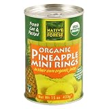 Review Native Forest  / Native Forest Organic Pineapple Mini Rings, 15-Ounce Cans (Pack of 12)