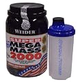 Weider Super Mega Mass 2000, Weight Gainer, 1,5kg Dose + (inkl. Special-Fitness SHAKER), Vanille