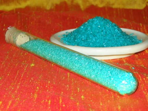 RAINBOW GREEN SUGAR in glass tube with cork - 70 Gr by Blessac