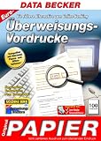 Produkt-Bild: Data Becker Original-Papier, &Uuml;berweisungs-Vordrucke EURO