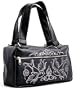 Lux de Ville FLOWERS & SPARROWS Day Bag- Black with Baby Pink