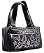 Lux de Ville FLOWERS & SPARROWS Day Bag- Black with Baby Pink