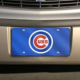 Chicago Cubs Laser Cut Blue License Plate