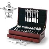Wallace Grande Baroque 46-Piece Sterling Silver Flatware Set with Double Bonus, Service for 8