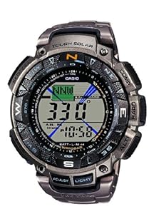 Casio Men's Pro-Trek Solar Powered Triple Sensor Bracelet Digital Watch PRG-240T-7ER Casio Men's Pro-Trek Solar Powered Triple Sensor Bracelet Digital Watch PRG-240T-7ER