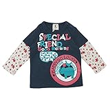 【H28年春物】 chocola(ショコラ) ガーゼ天竺切替長袖Tシャツ 100cm/杢コン NO.CH-1621-15010