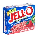Jell-O Sugar-Free Gelatin Dessert, Strawberry Kiwi, 0.3-Ounce Boxes (Pack of 24)