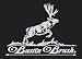 Busting Brush Upstream Images Silver Vinyl Wildlife Car Truck Window Decal Sticker