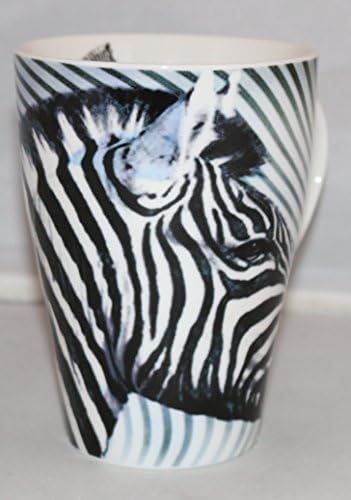 Paul Cardew Zebra Tall Coffee Tea Cup Mug 15 Oz
