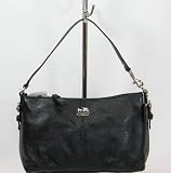 Coach Madison Leather Shoulder Demi Pouch Shoulder Bag Purse Tote 46599 Black