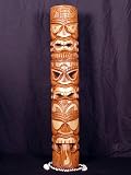 TRIPLE TIKI MASK W/ MAORI TONGUE 40 - TROPICAL DECOR