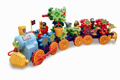 Childrens Toyshop  Third Party New : Learning Resources Gears! Gears! Gears! Safari Express Motorized Set