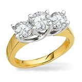 2 ct dtw 3 stone ring