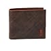 Storm Soho Men's Distressed Brown  Leather with Orange Flash Wallet with Presentation Tin
