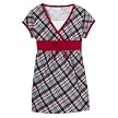 Girls' Xhilaration&reg; Knit Plaid Top - Barn Red
