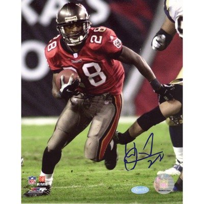 Warrick Dunn Bucs Run Vs. Rams Autographed 8