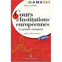Cours d'Institutions europ�ennes : Le puzzle europ�en