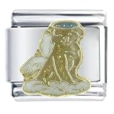 Angel Puppy Animal Religious Italian Charms Bracelet Link