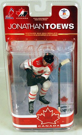 McFarlane Toys NHL Sports Picks Team Canada 2010 Series 2 Action Figure Jonathan Toews (Chicago Blackhawks) White Jersey