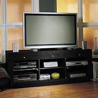 Bush Riverwood TV Stand in Satin Black