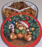 Scott's Cakes Glazed Nut Combo Macadamia Nut, Cashew, and Pecan in a Christmas Teddy Bear... by Scott's Cakes
