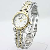 PIERRE CARDIN Women's Two-tone Quartz Watch with White Dial. Model: PC4151TW