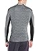 adidas Men's Techfit Base Layer Long Sleeve Tee, Core Heather/Black, Large