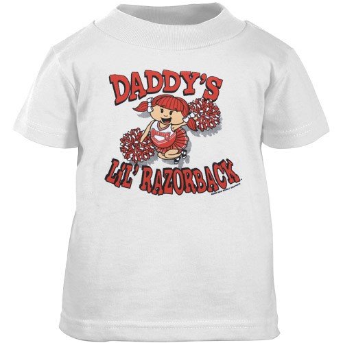 Arkansas Razorbacks White Toddler Daddy