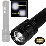 MFlare Ultrabright Tactical Luxeon LED Aluminium Flashlight Torch Baton - 210 Lumens with Rebel 90 Super Bright LED