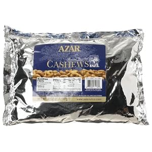 Azar Nut Company Cashews, Whole, 32-Ounce Resealable Bag by Azar Nut Company