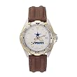 Dallas Cowboys Mens NFL "All-Star" Watch (Leather Band)