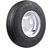 Carlisle Sport Trail Bias Trailer Tires Standard Galvanized Rims 5 Lugs 4.80 x 8