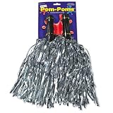 Metallic Silver Pom Poms (6 pairs)