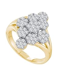 1.02CT DIAMOND FLOWER RING