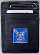 Navy Executive Leather Money Clip/ Cardholder