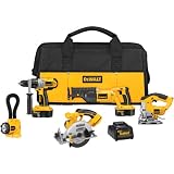 DEWALT DCK550X 18-Volt XRP Cordless 5-Tool Combo Kit