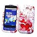 LG Optimus S LS670 (Sprint) Snap On Protector Hard Case "Red Hearts" Design