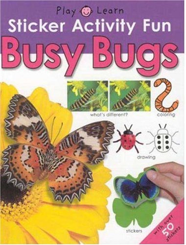 sticker activity fun busy bugs play and learn