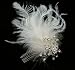 IVORY Feather Bridal Hair Headpiece
