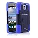 Alcatel One Touch Pop star LTE Case, Starshop Straight Talk Alcatel One Touch Pop star LTE A845L Prepaid Smartphone Premium Durable Rugged Shell Hybrid Protective Phone Case Cover with Built in Kickstand Blue