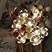 Battery Operated String Lights LED Sakura Fairy Light Flower for Bedroom and Indoor/Outdoor Christmas Tree Warm Light 40 LED