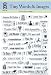 Hot Off the Press Acrylic Stamps 5-1/2 Inch by 7 Inch Sheet, Tiny Words and Images