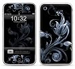 NIGHTLY FLORAL Design Apple iPhone 3G/3GS 8GB 16GB 32GB Vinyl Skin Decal Cover Sticker Protector (Matte Finish)+ Free Screen Protector