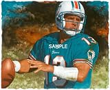 Miami Dolphins - "Marino" - Oversized - Unframed Giclee