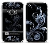 NIGHTLY FLORAL Design Apple iPhone 3G/3GS 8GB 16GB 32GB Vinyl Skin Decal Cover Sticker Protector (Matte Finish)+ Free Screen Protector