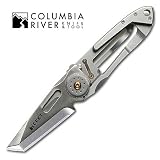 Columbia River Knife & Tool 5515 Columbia River Knife & Tool KISS Two-Timer Two Blade Folder Stainless Plain Tanto/Pen Knife Combo Pocket Clip 2"" Steel